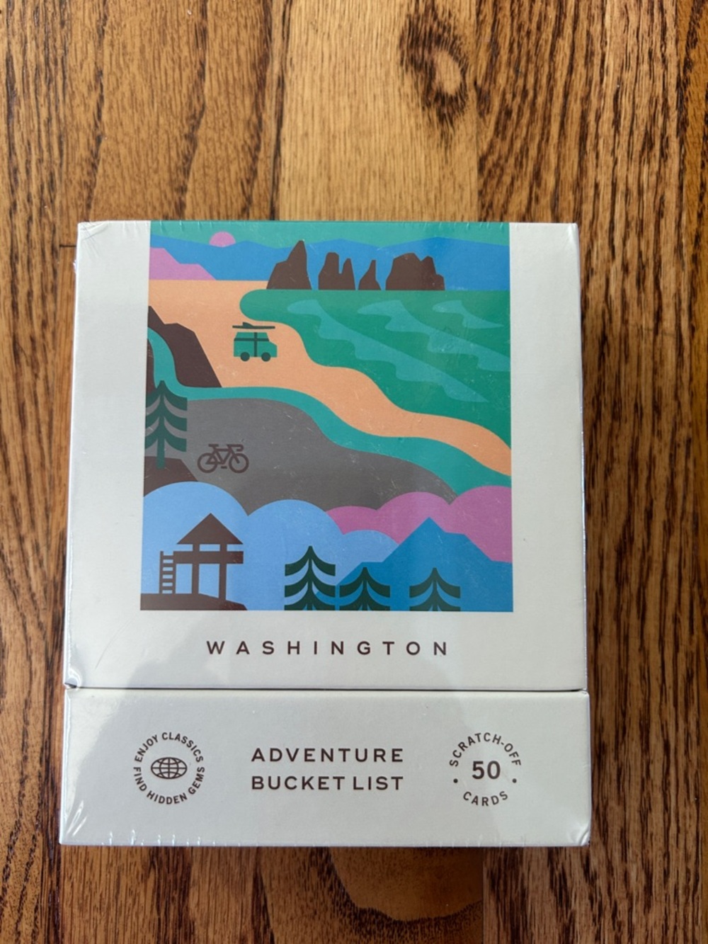 Washington Adventure Bucket List Scratch-Off Cards NEW